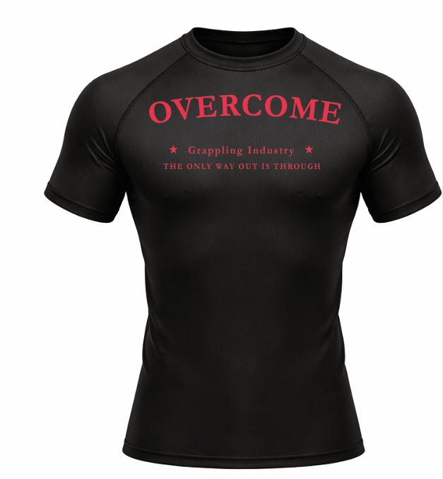 Overcome Signature BJJ Rashguard - Black & Red